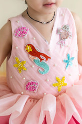 Mermaid layered colorful dress